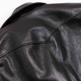 Shangrilaheritage | “Cossack” | Horsehide Leather Jacket | Black