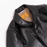 Shangrilaheritage | “Cossack” | Horsehide Leather Jacket | Black