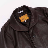 Shangrilaheritage | “Cossack” | Lambskin Leather Jacket | Testa di Moro