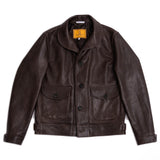 Shangrilaheritage | “Cossack” | Lambskin Leather Jacket | Testa di Moro