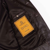 Shangrilaheritage | “Cossack” | Lambskin Leather Jacket | Testa di Moro