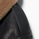 Shangrilaheritage | “Tornado” B-6 Vintage Black Shearling Jacket