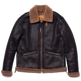 Shangrilaheritage | “Tornado” B-6 Vintage Black Shearling Jacket