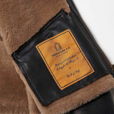 Shangrilaheritage | “Tornado” B-6 Vintage Black Shearling Jacket