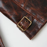 Shangrilaheritage | Varenne | Whiskey Horsehide Leather Jacket