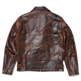Shangrilaheritage | Varenne | Whiskey Horsehide Leather Jacket